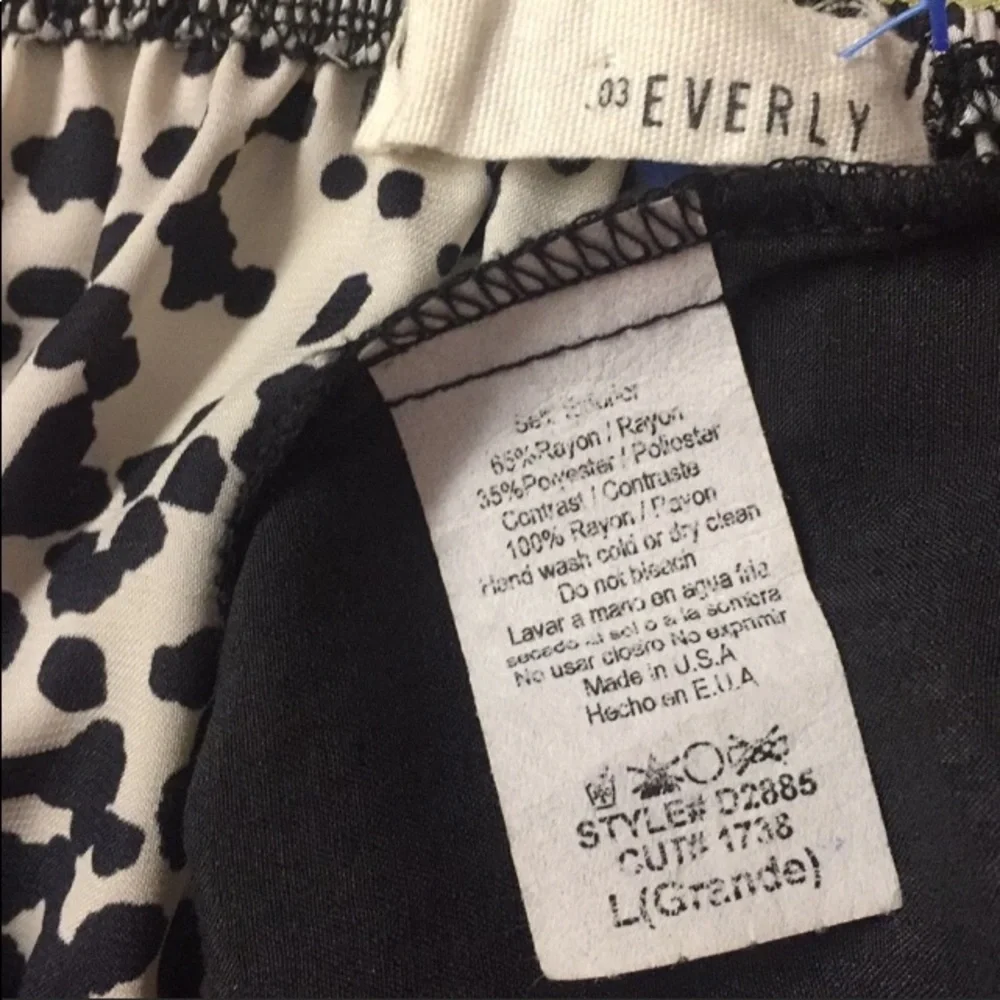 Vintage Everly USA animal print PINUP Sexy spaghetti strap slip dance dress L - Picture 6 of 8